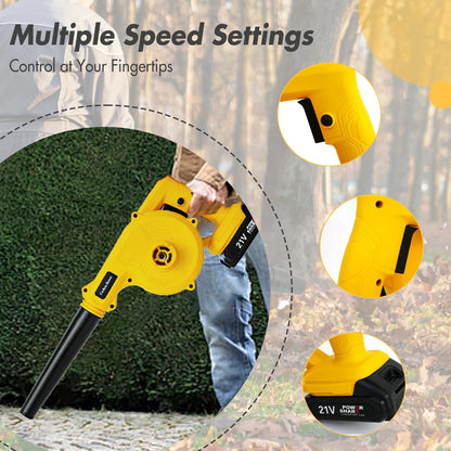 21V Portable Cordless Leaf Blower