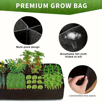 128 Gallon 8 Grids Plant Grow Bags