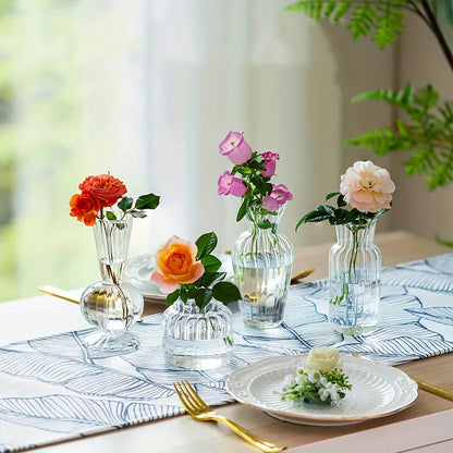 Transparent Glass Vase Set
