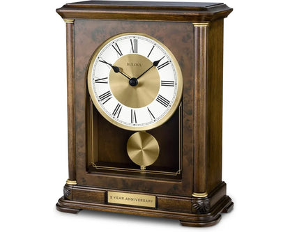Walnut Mantel Clock