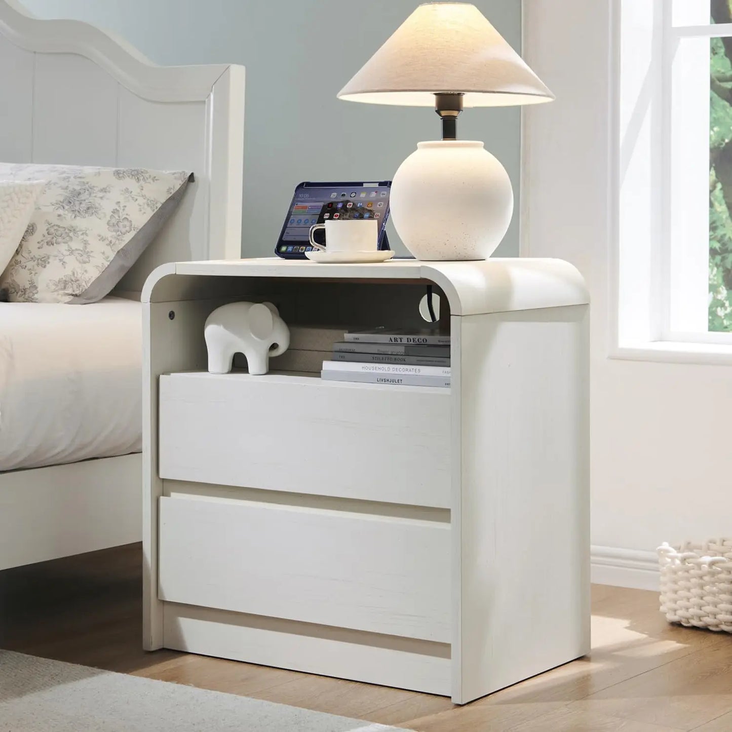 Nightstand with Charging Station