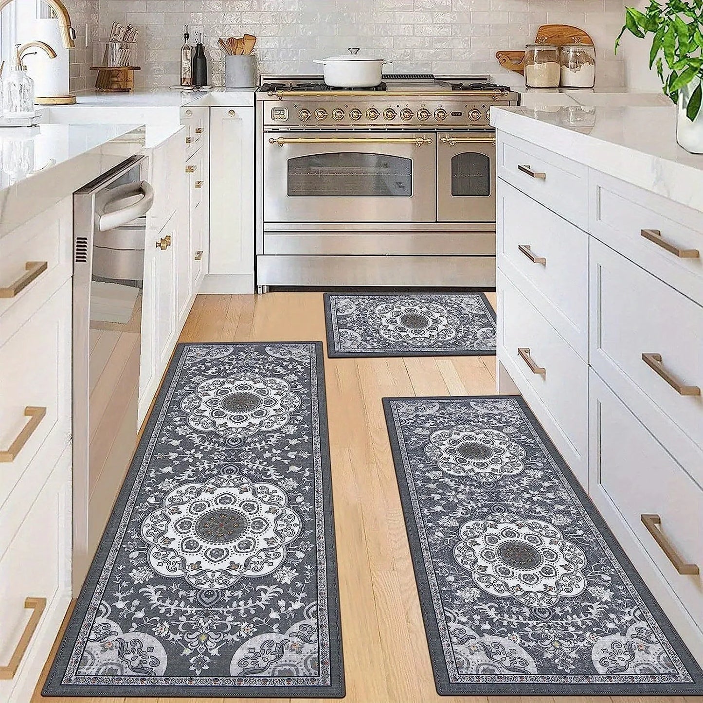 3 pcs set floor mat Bohemian style rugs