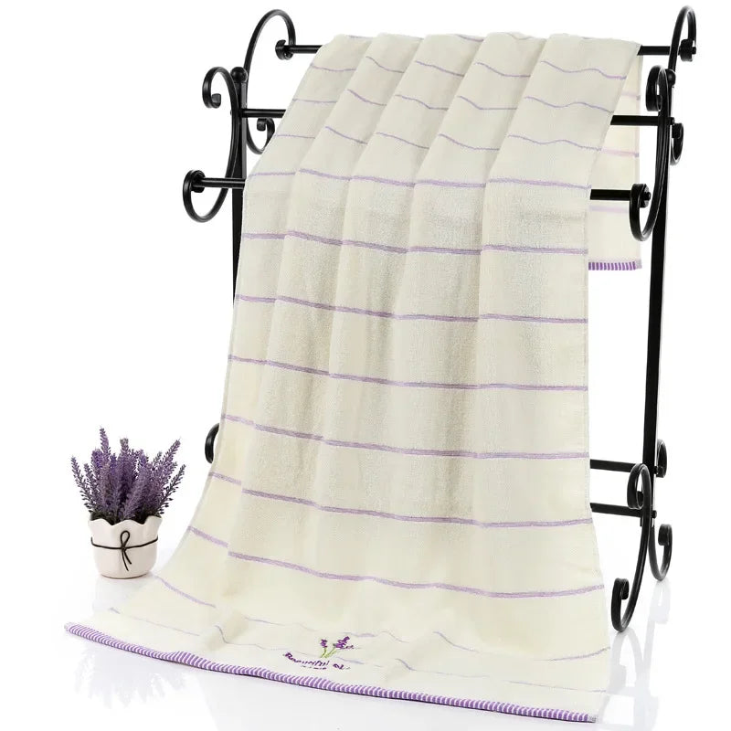 Pure Cotton Embroidered Bath Towel