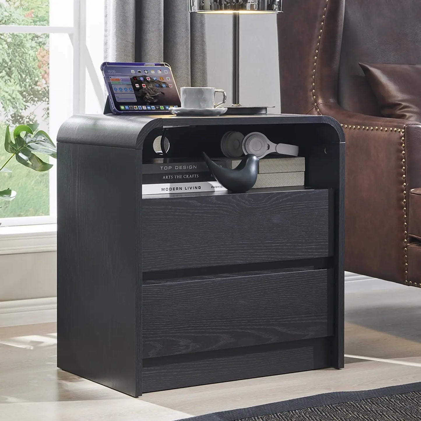 Nightstand with Charging Station