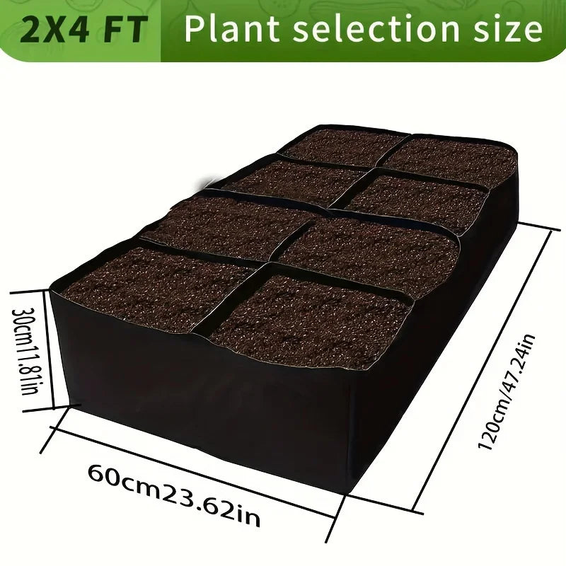 128 Gallon 8 Grids Plant Grow Bags