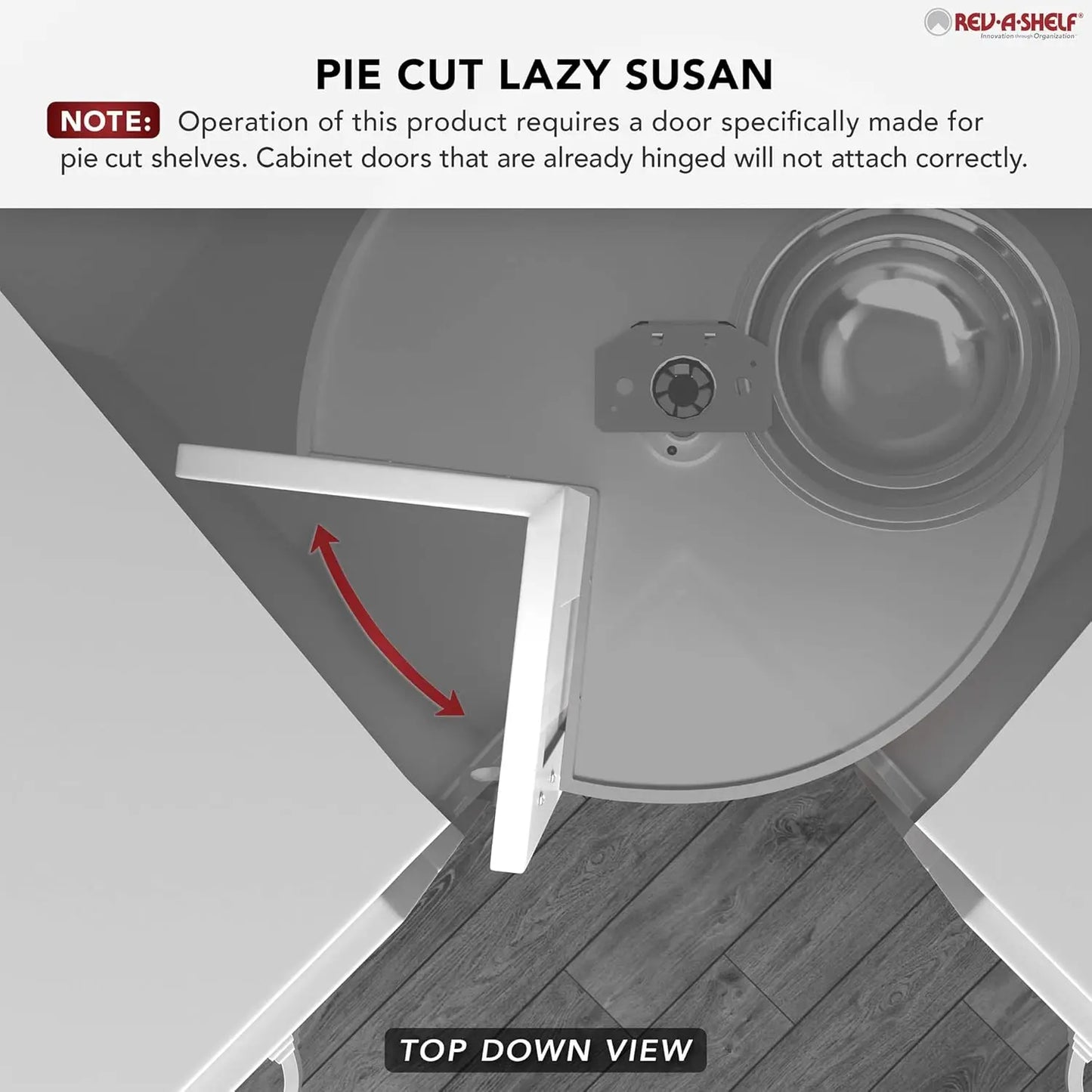 2 Tier Pie-Cut Lazy Susan