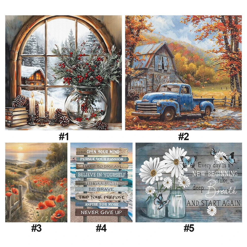 Counted Landscape Cross Stitch Kit