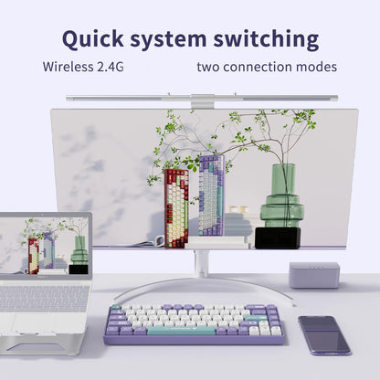 Keyboard ABS Keycap 68 Keys Wired Wireless Bluetooth