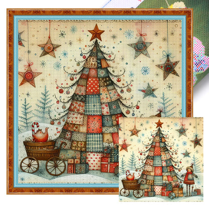 Xmas Tree Printed Cross Stitch Kit