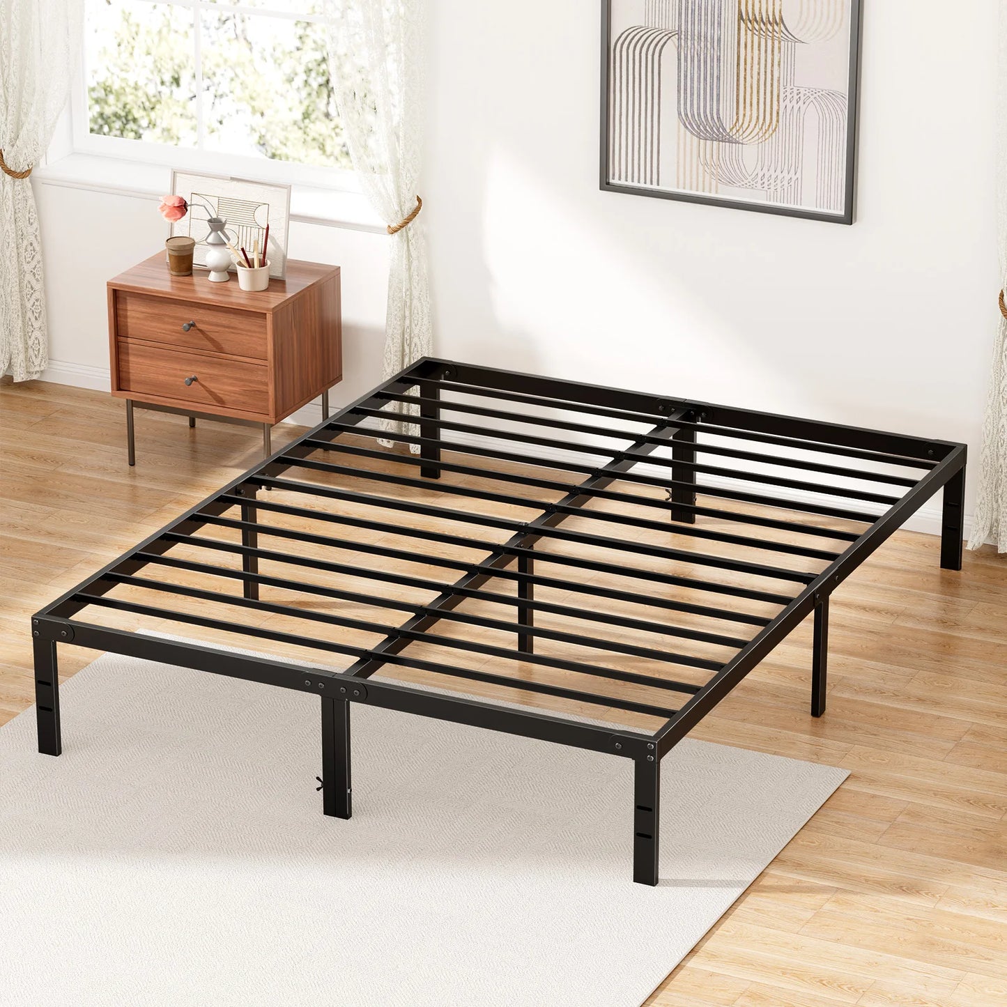 Twin Full Queen King Size Bed Frame Metal Platform