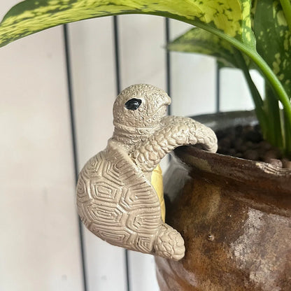 Turtle Resin Hanging Planter