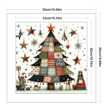 Xmas Tree Printed Cross Stitch Kit