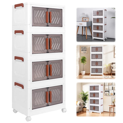 4 Tier Stackable Closet Organizers
