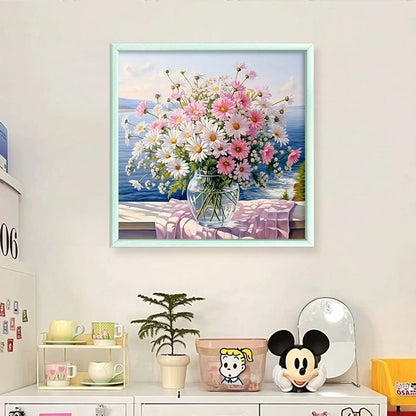 Daisy Printed Cross Stitch Kit