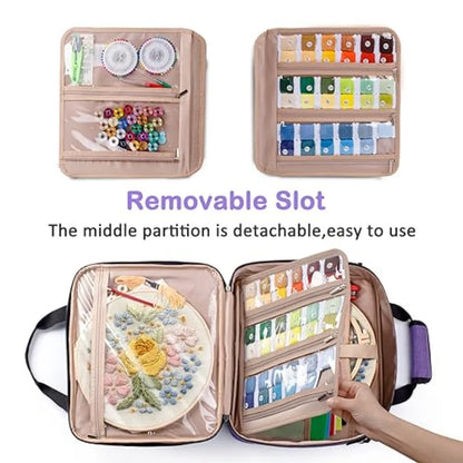 Large Embroidery Project Bag