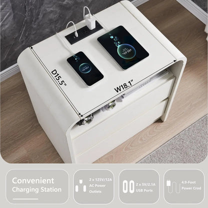Nightstand with Charging Station