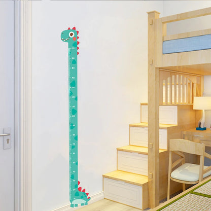 Dinosaur Giraffe Wall Height Measuring Ruler Stickers