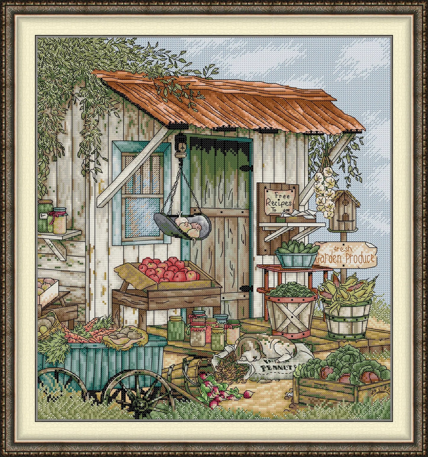 Cross Stitch Kits Vegetable Store Pattern