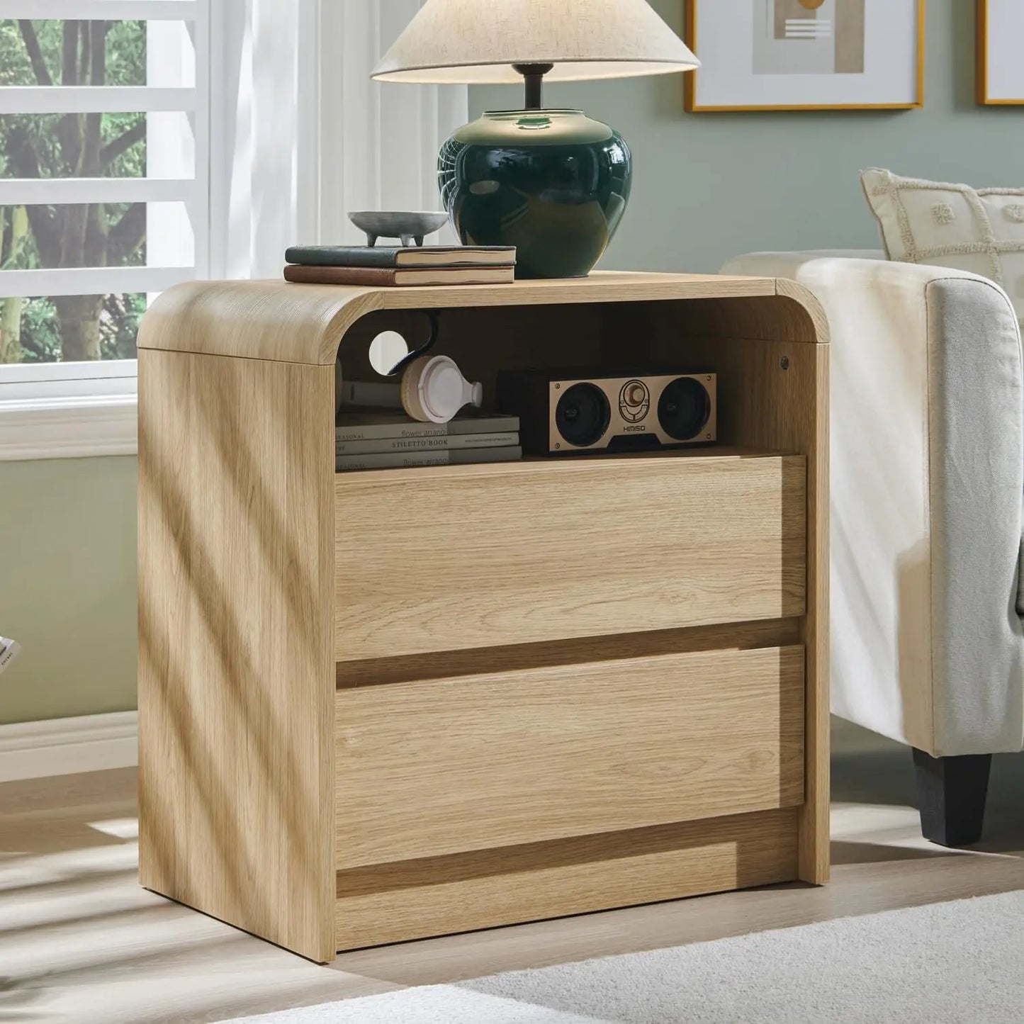 Nightstand with Charging Station