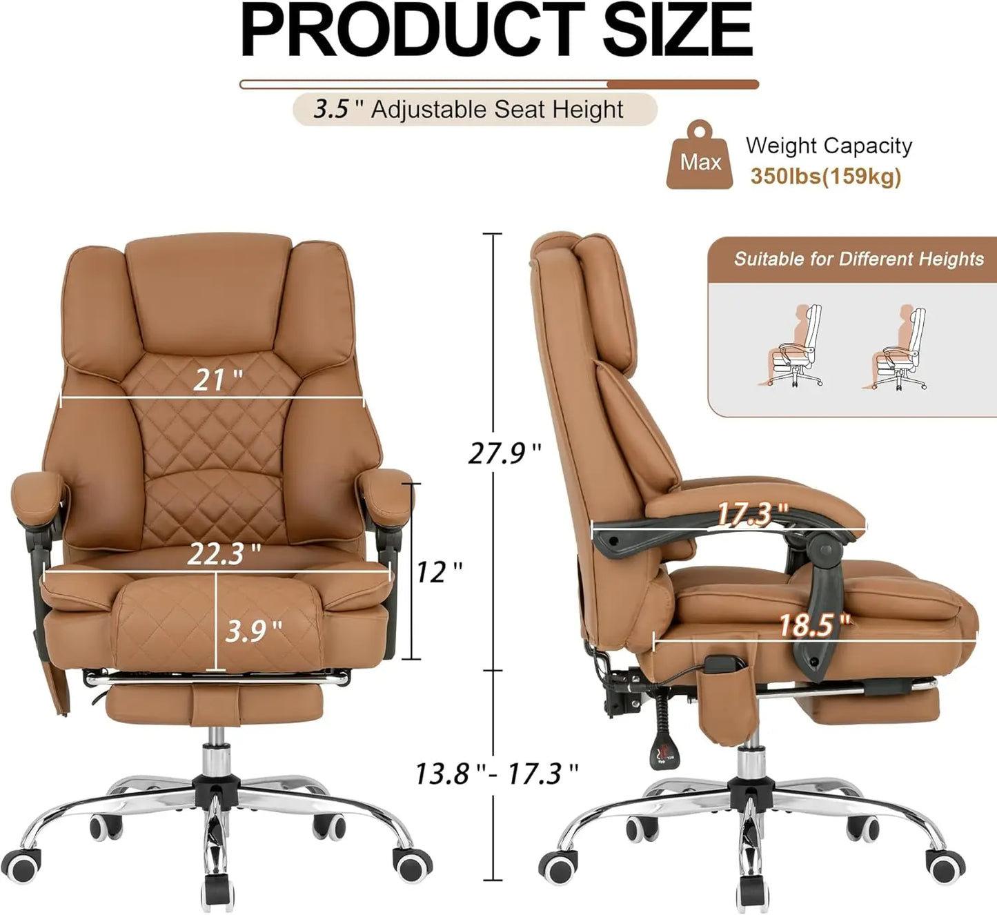 Kneading Massage Executive Office Chair