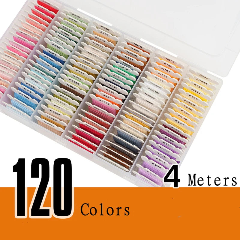 Embroidery Kit Floss Set Including 150 Colors Threads