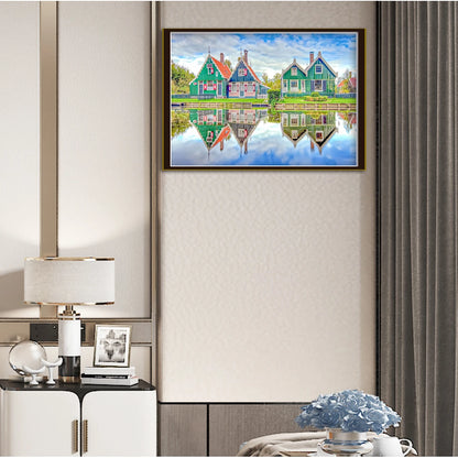 Riverside Scenery Printed Cross Stitch Kits