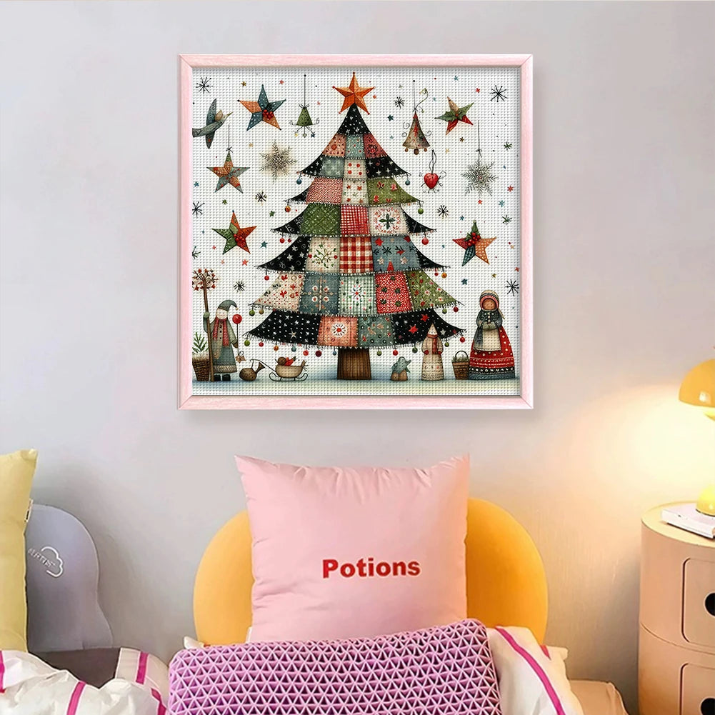 Xmas Tree Printed Cross Stitch Kit