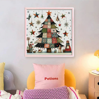 Xmas Tree Printed Cross Stitch Kit