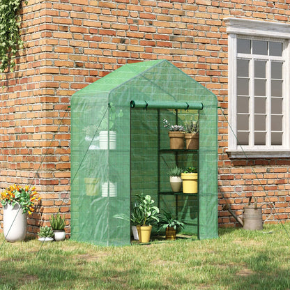 56" X 29" X 77" Portable Walk-In Greenhouse
