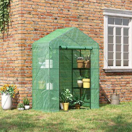 56" X 29" X 77" Portable Walk-In Greenhouse