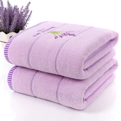 Pure Cotton Embroidered Bath Towel