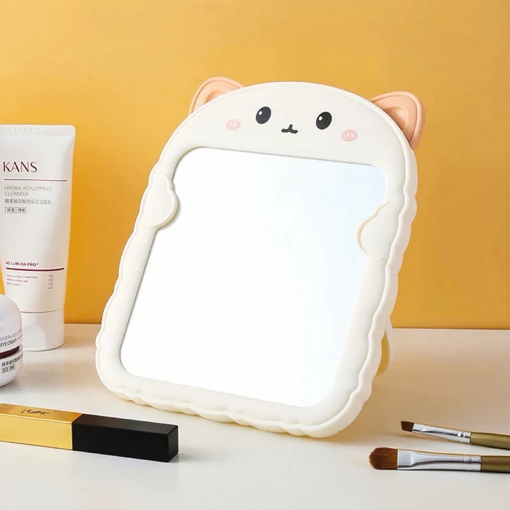 Foldable Cat-Ear Makeup Mirror