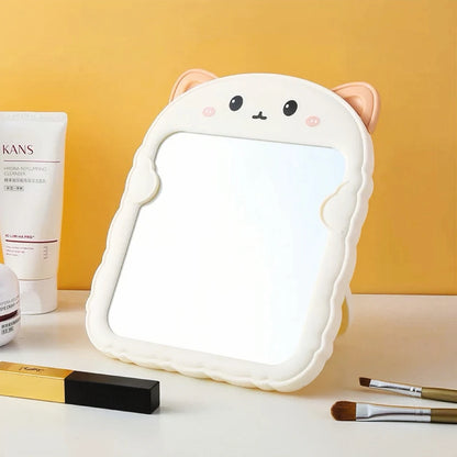 Foldable Cat-Ear Makeup Mirror