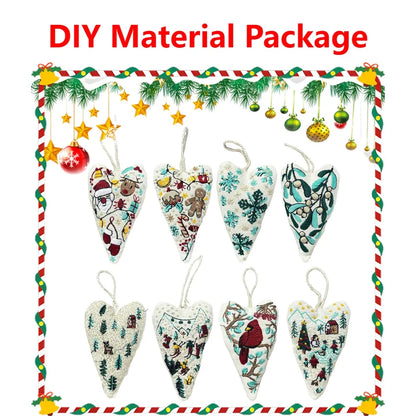 Christmas Cross Stitch Kit with Needle and Thread