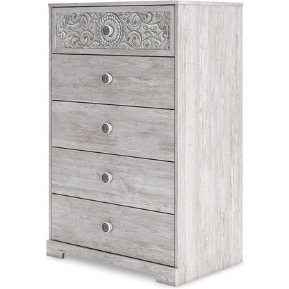 Paxberry Boho 5 Drawer Chest of Drawers,