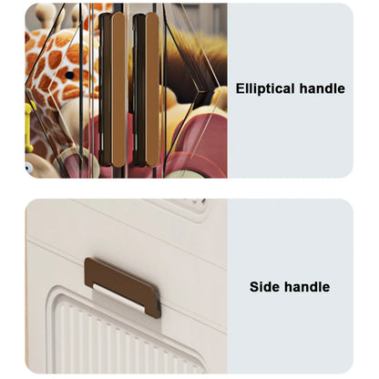 Storage Bins with Lids with Doors & Wheels