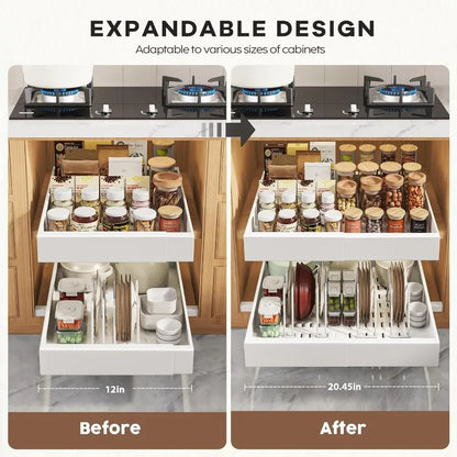 4-Pack Expandable Cabinet Organizer