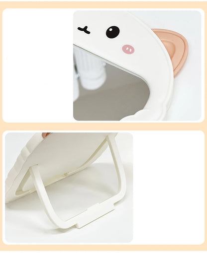 Foldable Cat-Ear Makeup Mirror