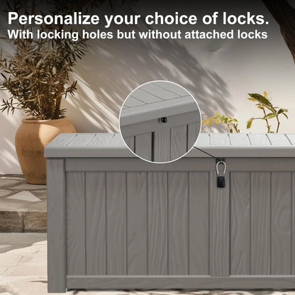 Grey 120 Gallon Deck Garden Box