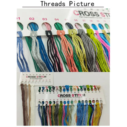 Riverside Scenery Printed Cross Stitch Kits