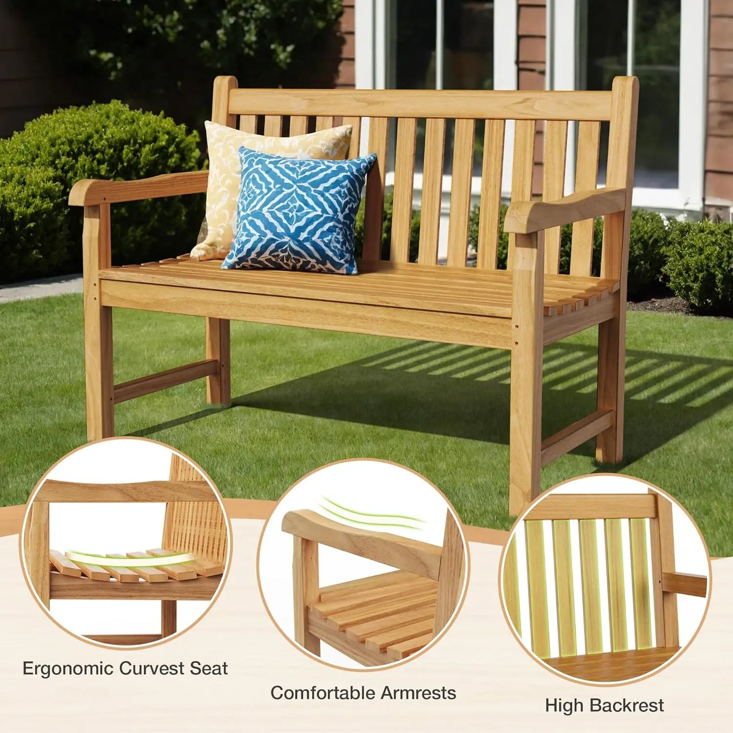 Teak Outdoor Bench