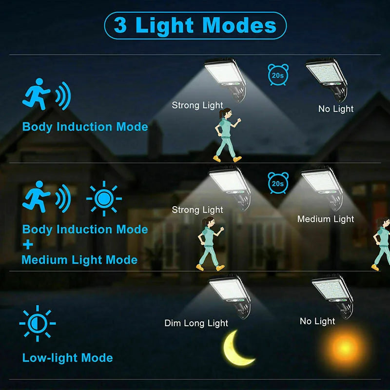 4-Pack Solar Street Lights,