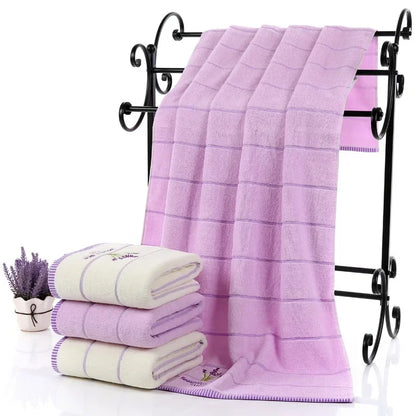 Pure Cotton Embroidered Bath Towel